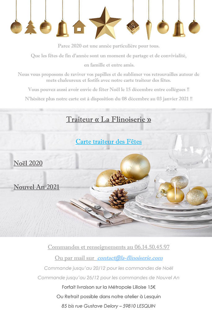 Menu De Fete Traiteur A Lesquin Repas De Noel Traiteur En Metropole Lilloise